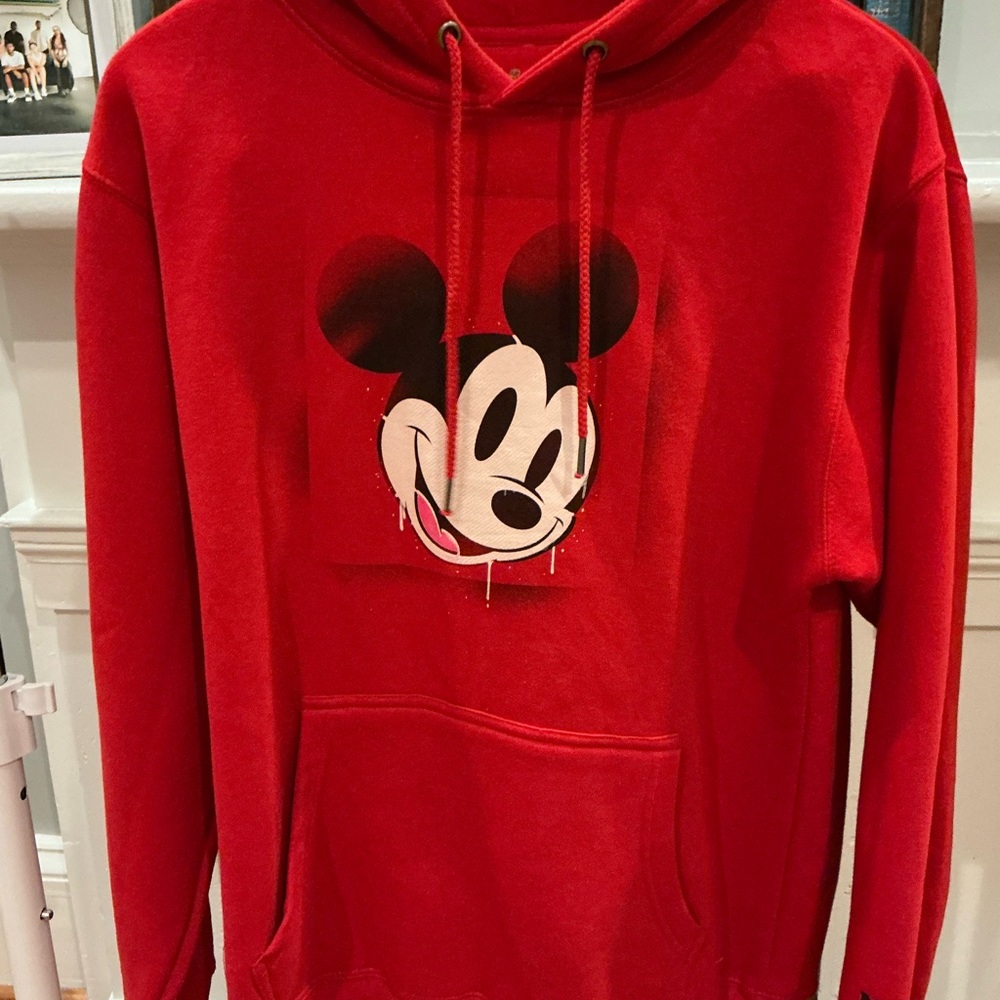 NEFF Disney Red Men's Sweater with Mickey Mouse